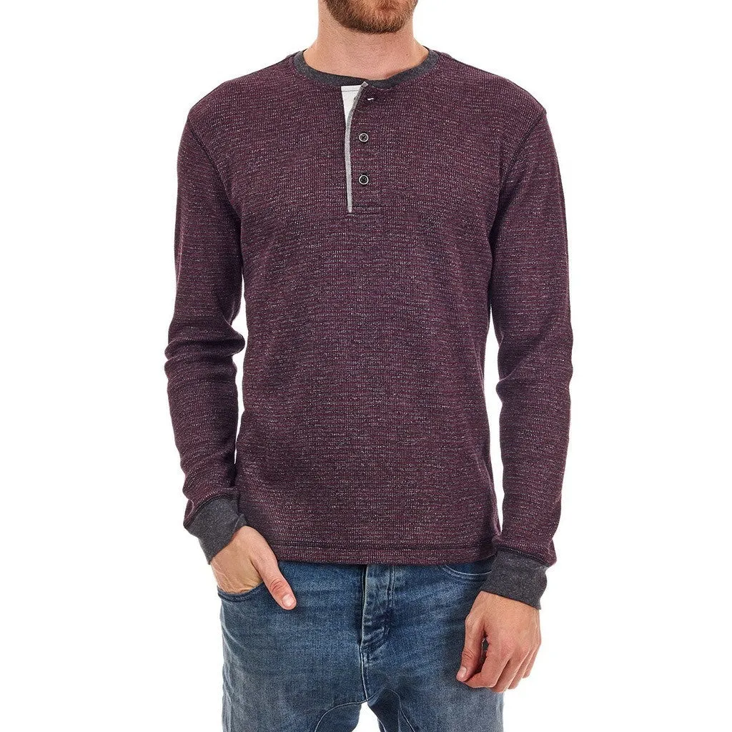 Kyle Striped Thermal Henley