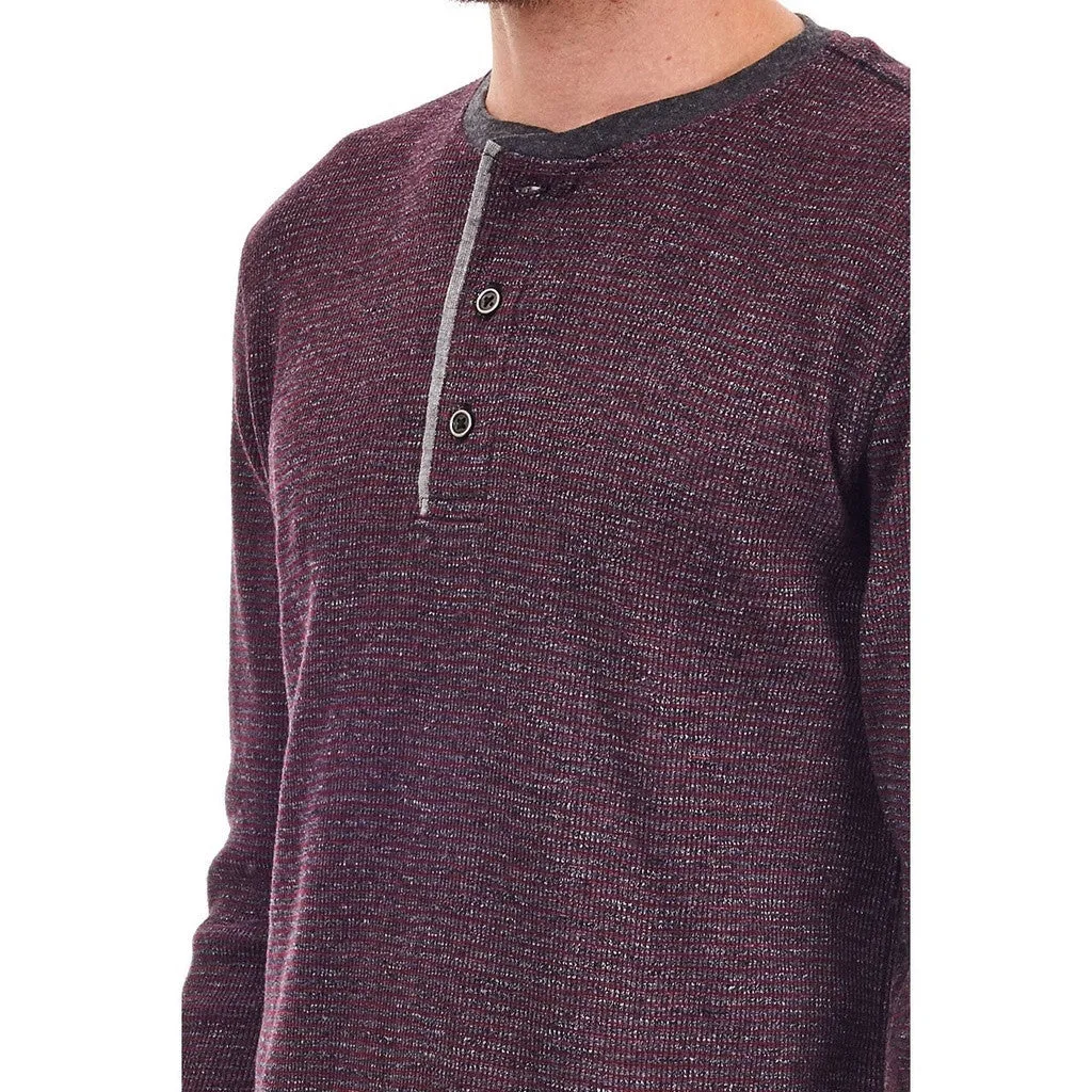 Kyle Striped Thermal Henley