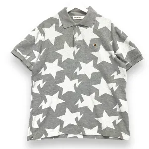 [L] A Bathing Ape Bape Bape Sta All Over Polo Shirt