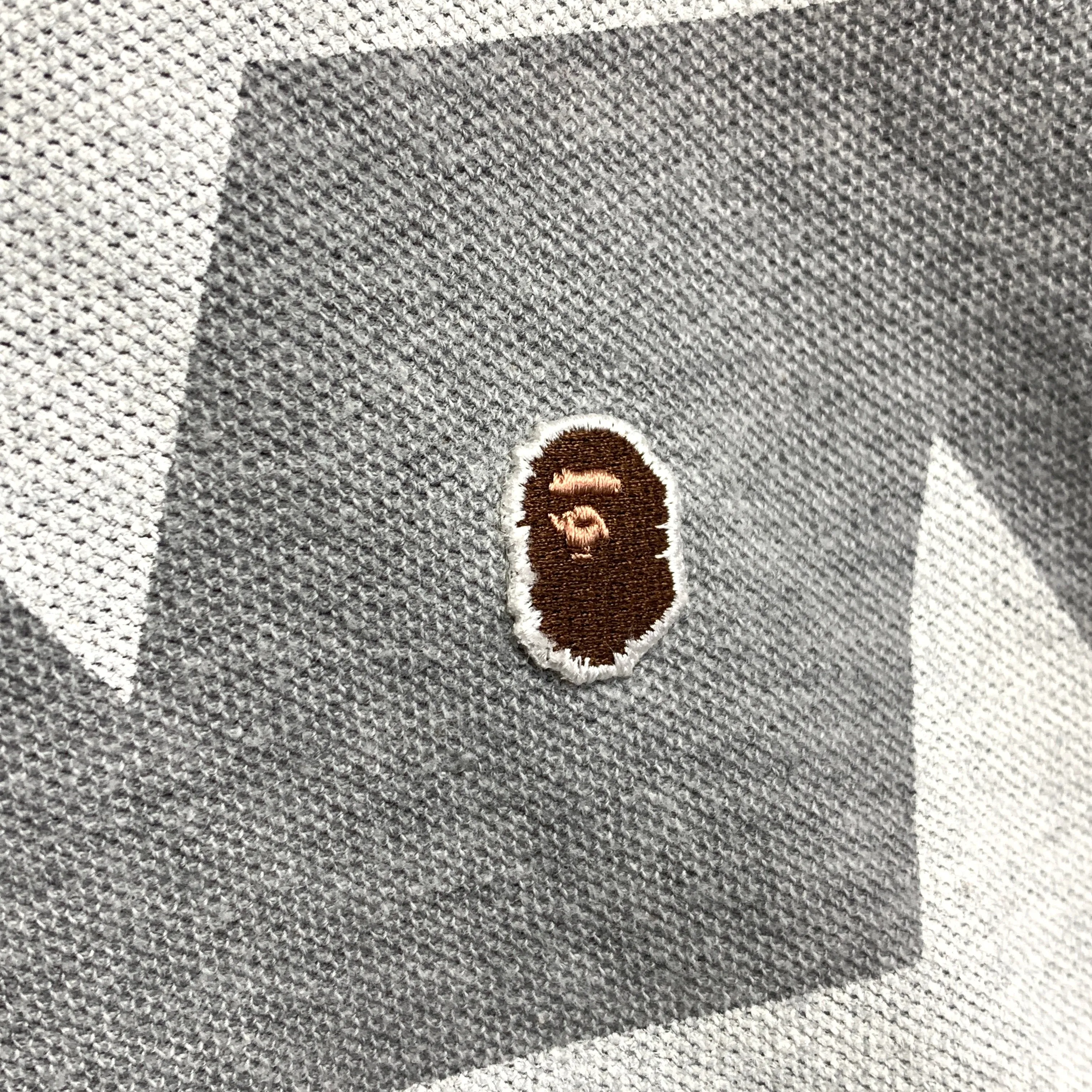 [L] A Bathing Ape Bape Bape Sta All Over Polo Shirt