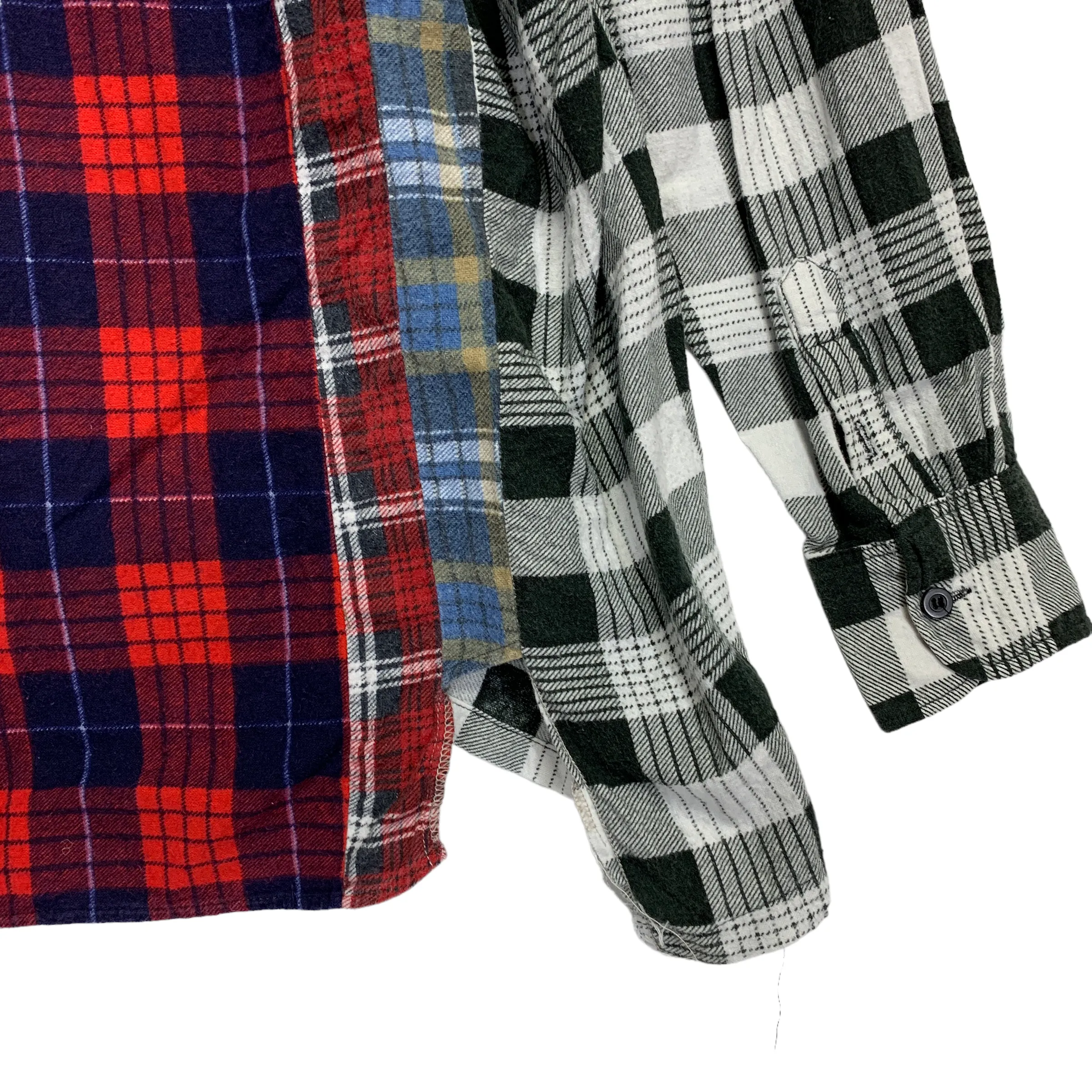 [L] Needles Rebuild Big Cut Flannel Shirt Remake