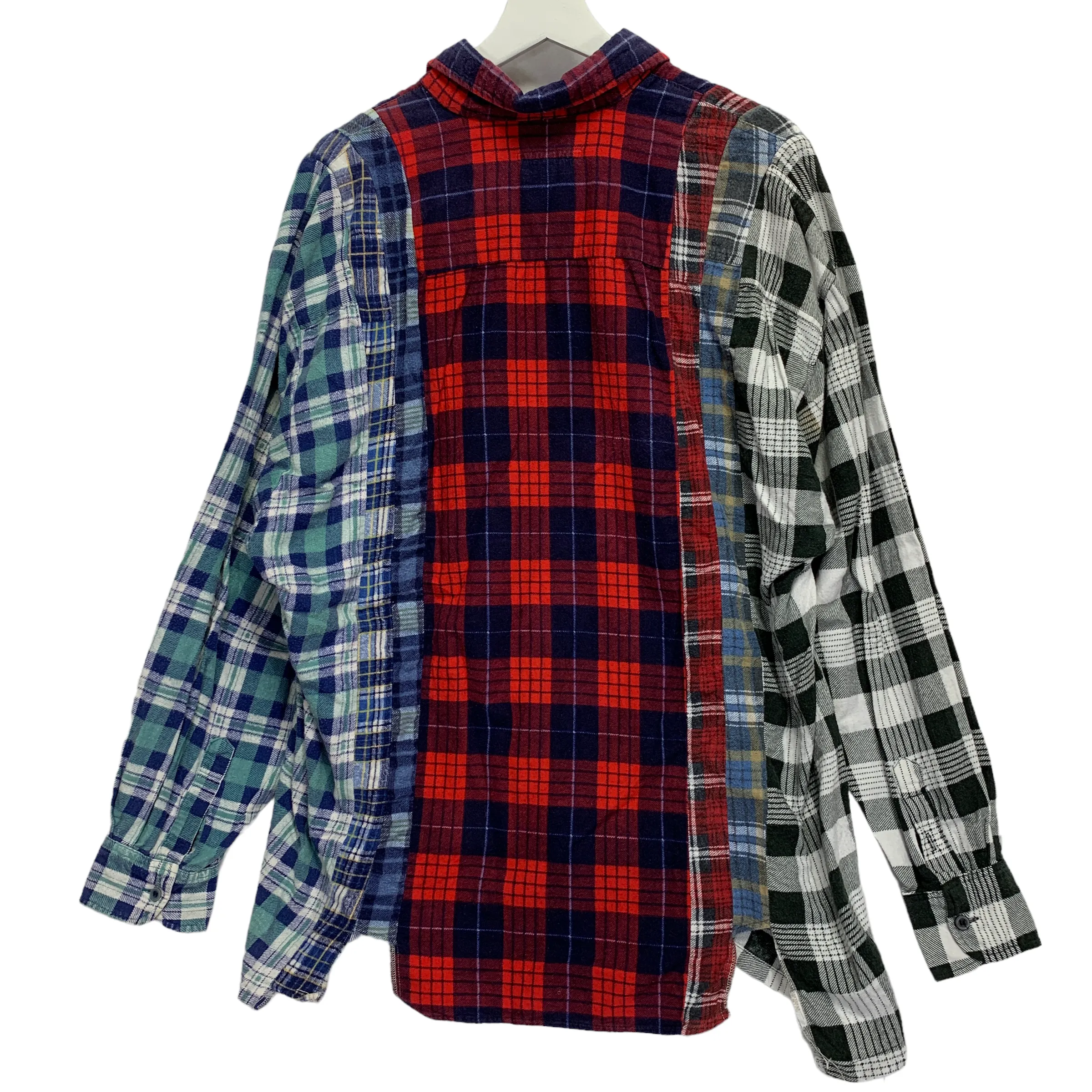 [L] Needles Rebuild Big Cut Flannel Shirt Remake