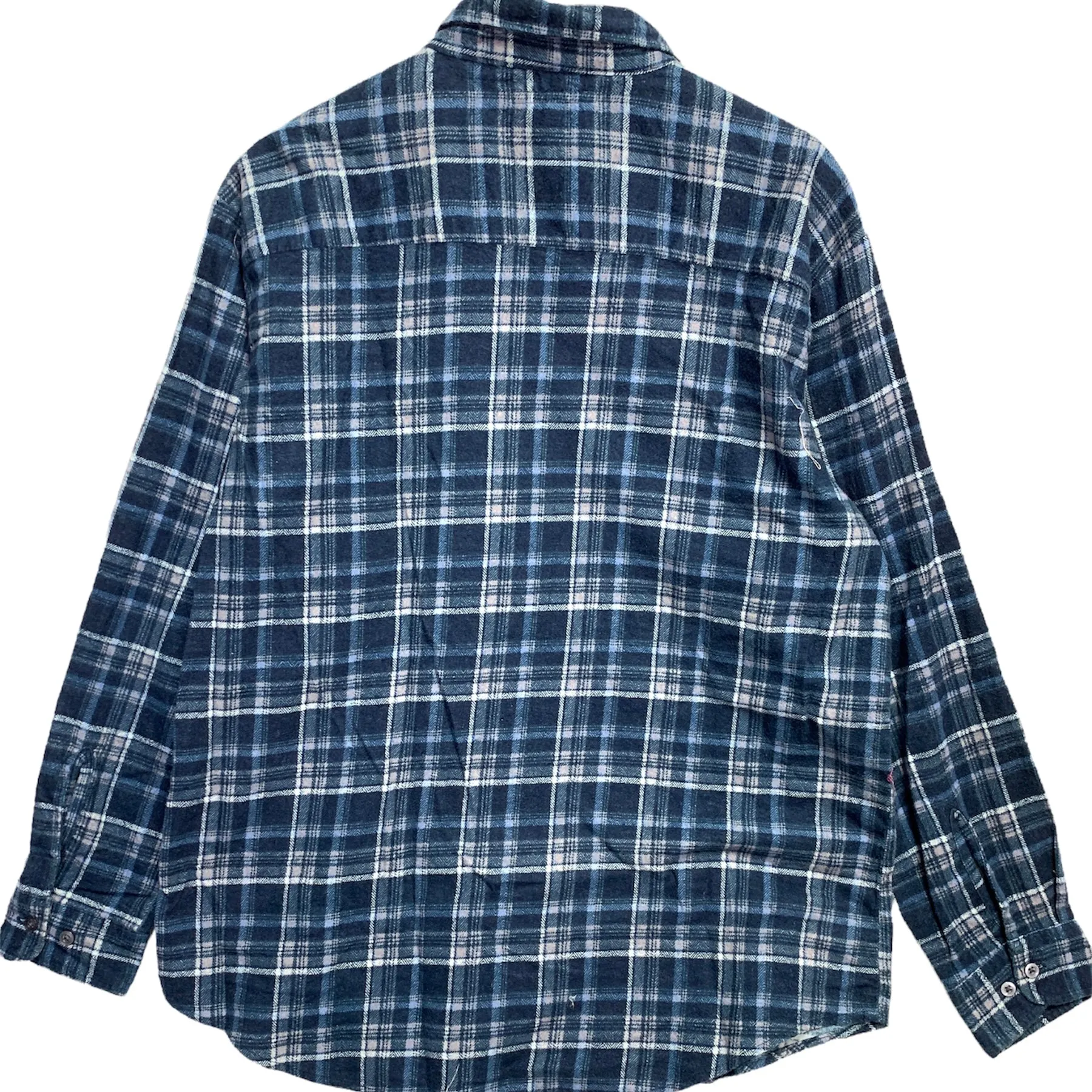 [L] Needles Rebuild Ribbon Cut Flannel Shirt Remake