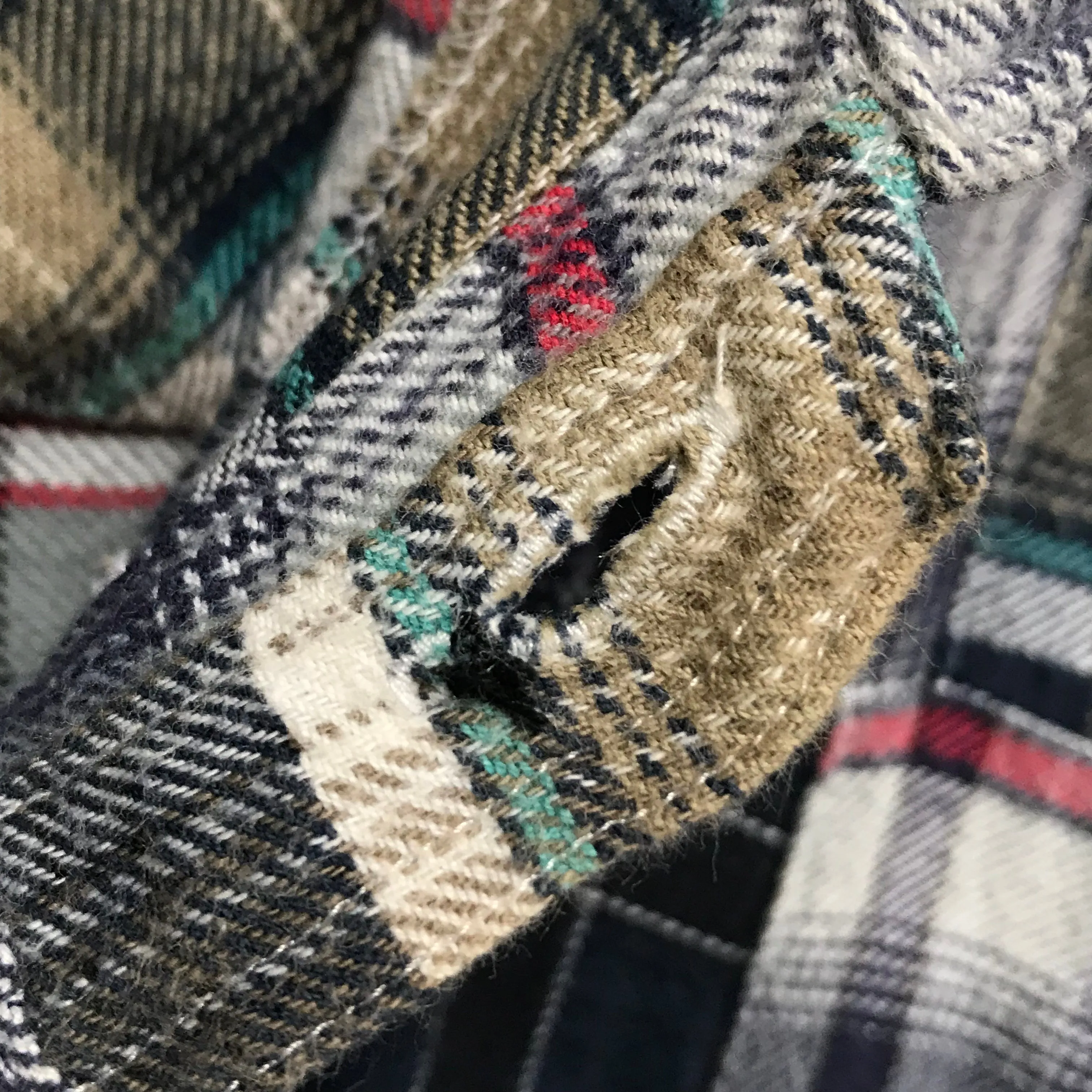[L] WTaps 07SS Vatos Flannel Patchwork L/S Shirt