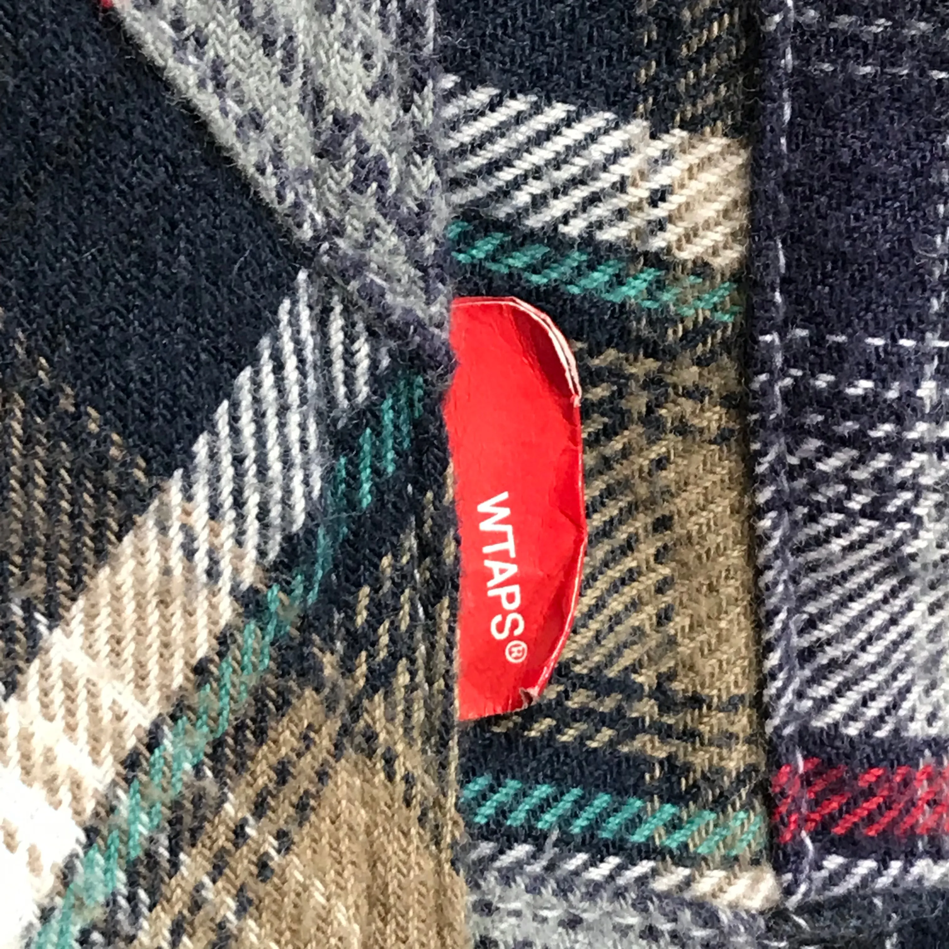 [L] WTaps 07SS Vatos Flannel Patchwork L/S Shirt