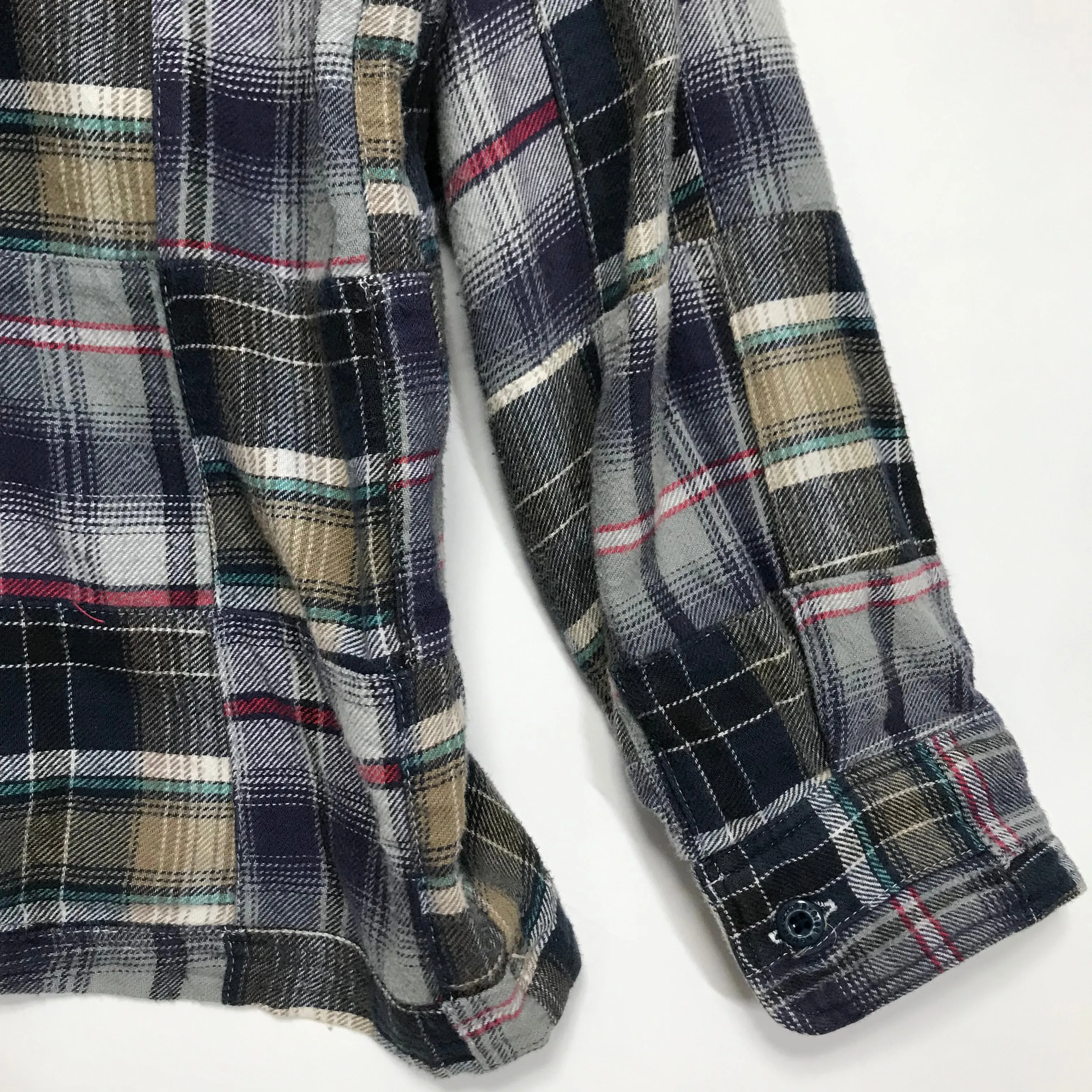 [L] WTaps 07SS Vatos Flannel Patchwork L/S Shirt