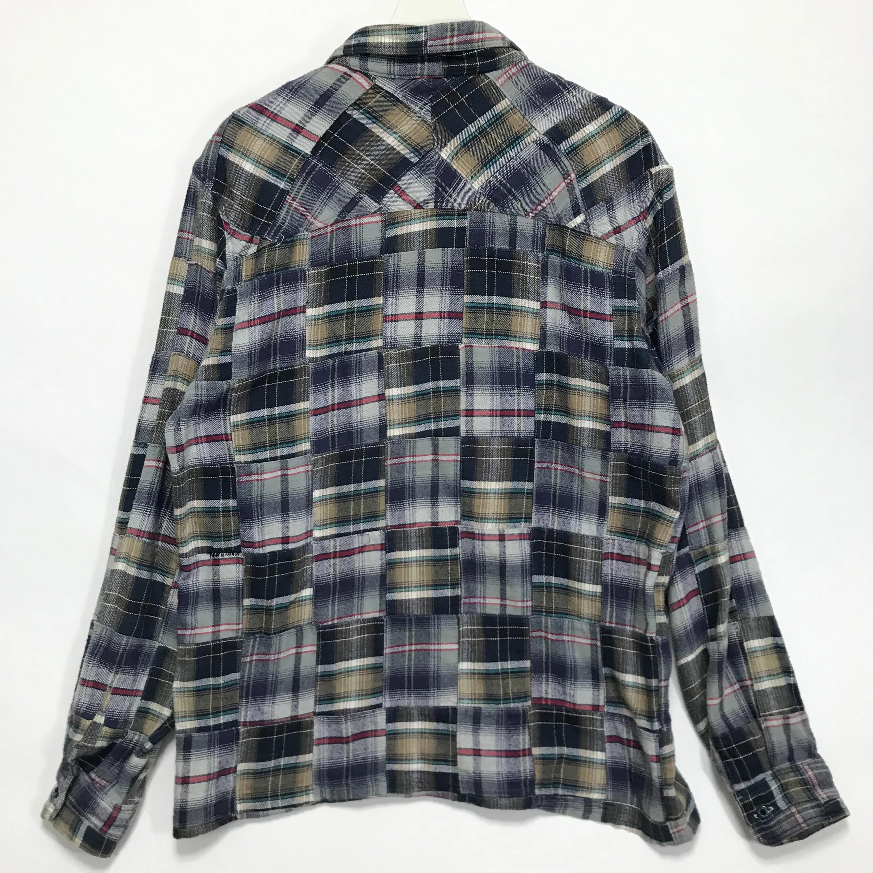 [L] WTaps 07SS Vatos Flannel Patchwork L/S Shirt