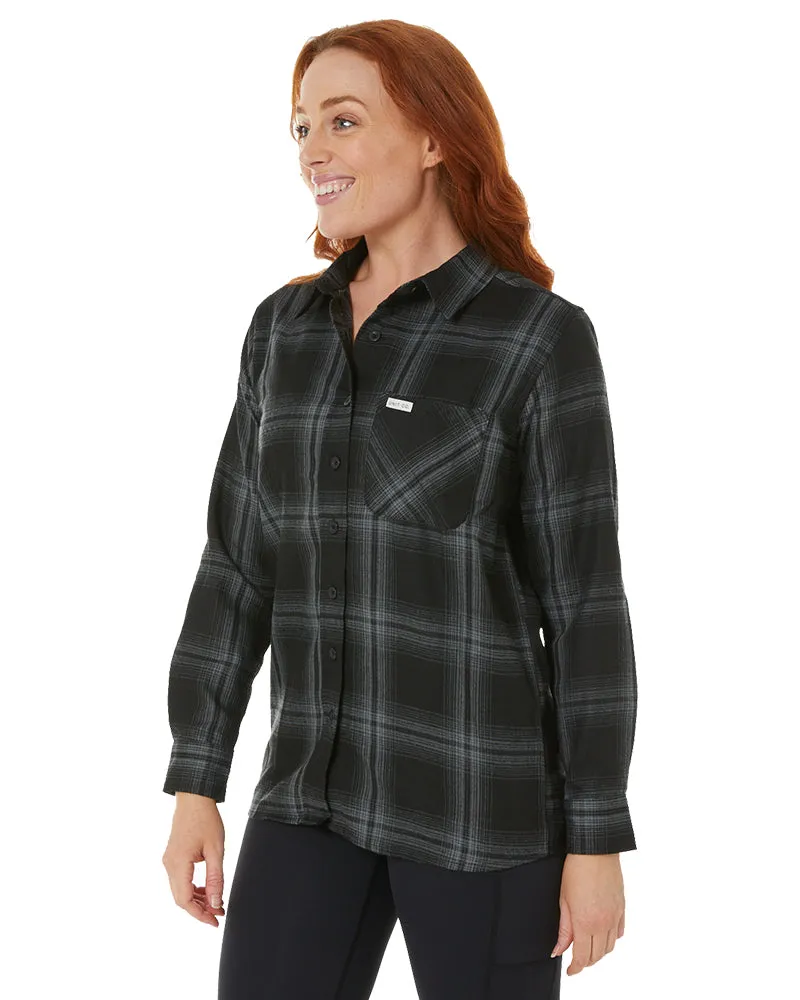 Ladies Fraser Flannel Shirt - Black