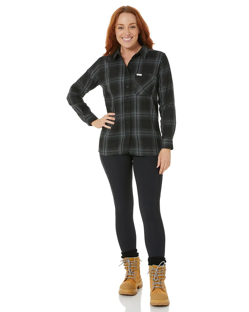 Ladies Fraser Flannel Shirt - Black