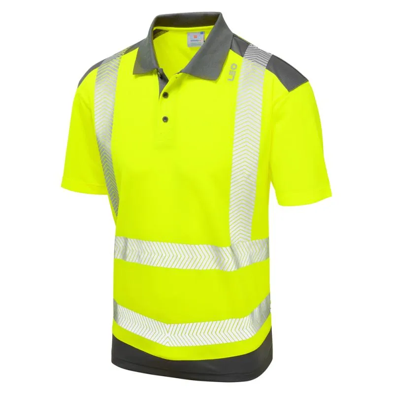 LEO PEPPERCOMBE ISO 20471 Class 2 Dual Colour Coolviz Plus Polo Shirt