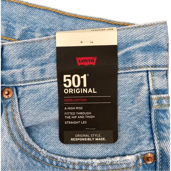 Levi's Premium 501 ORIGINAL FIT WOMEN'S JEANS Light Wash Button fly Size 29 x 30