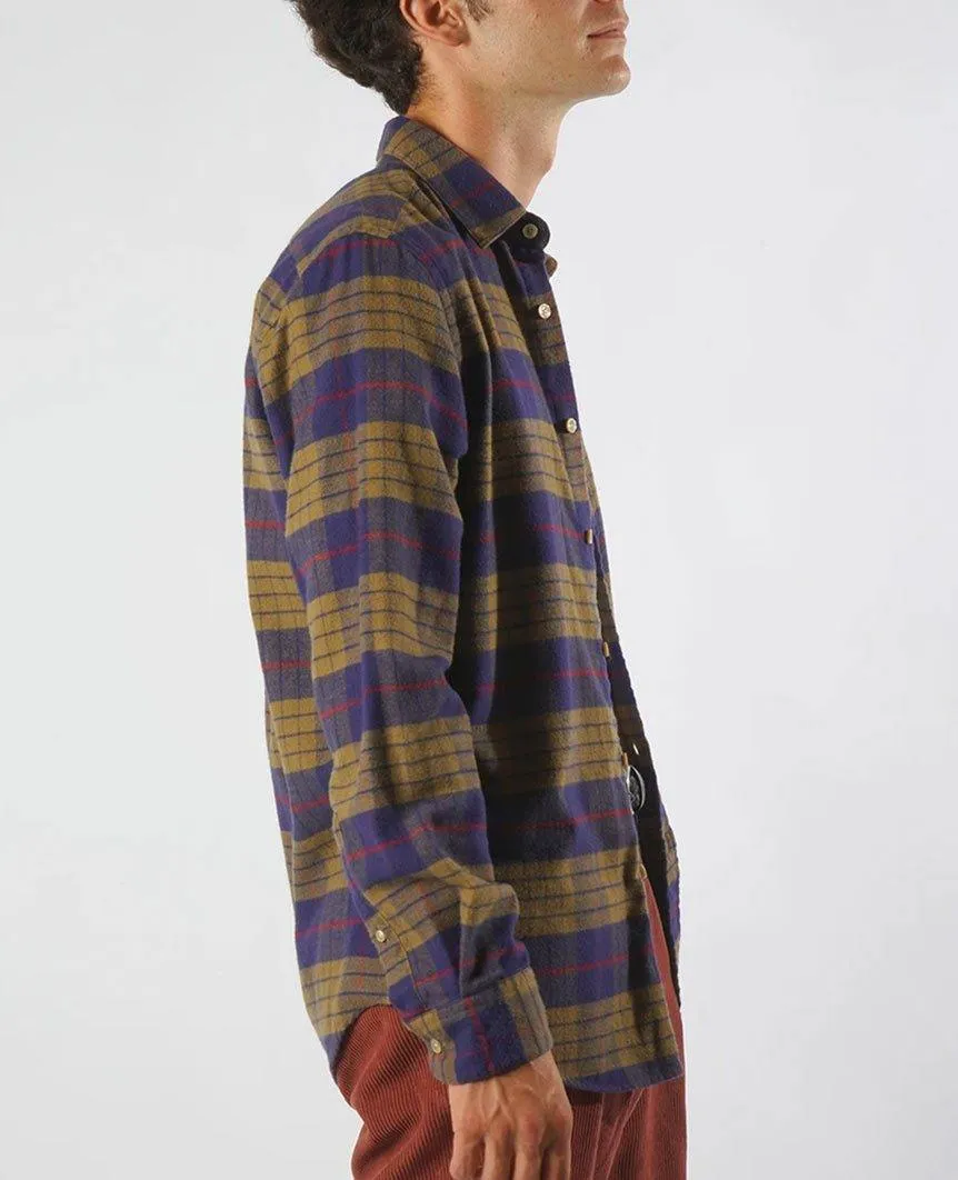 Lift Green Navy Check Shirt