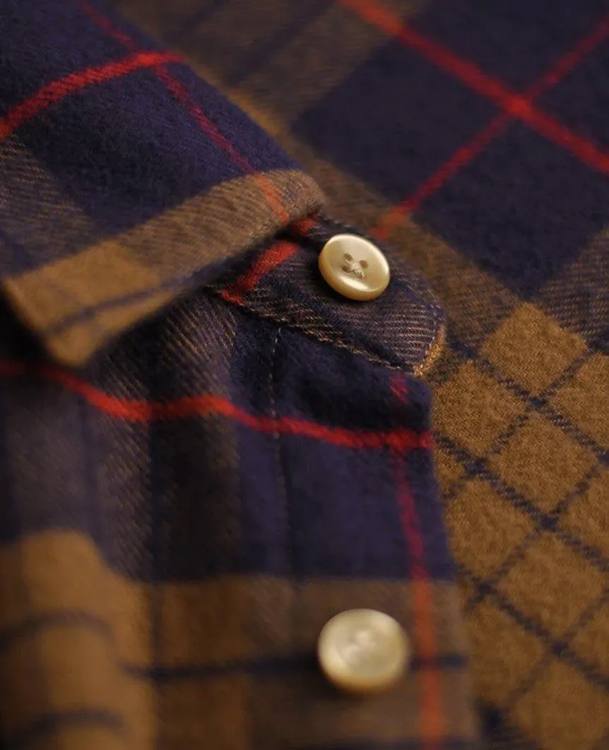 Lift Green Navy Check Shirt