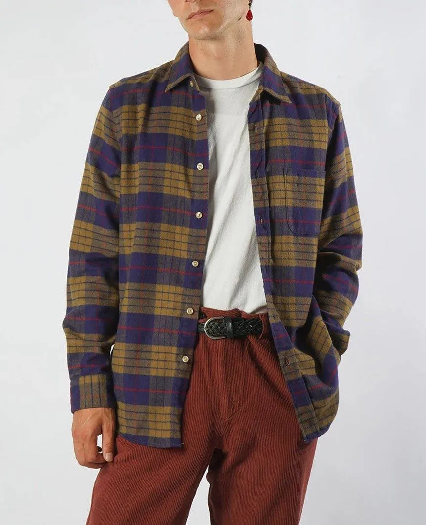 Lift Green Navy Check Shirt