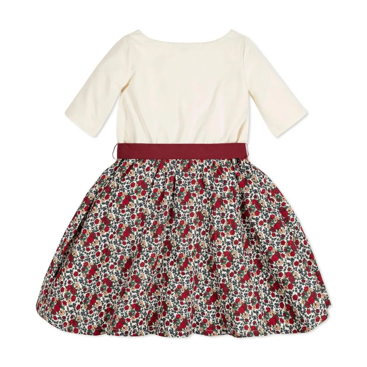 Lightweight Blocked Skater Dress - Holiday Multi Floral
