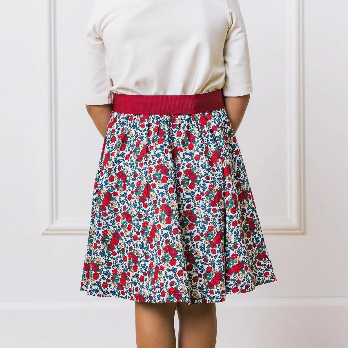Lightweight Blocked Skater Dress - Holiday Multi Floral