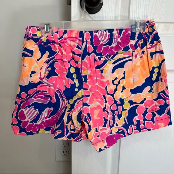 Lilly Pulitzer Ocean View Board Vibrant Floral Shorts in Catch Release