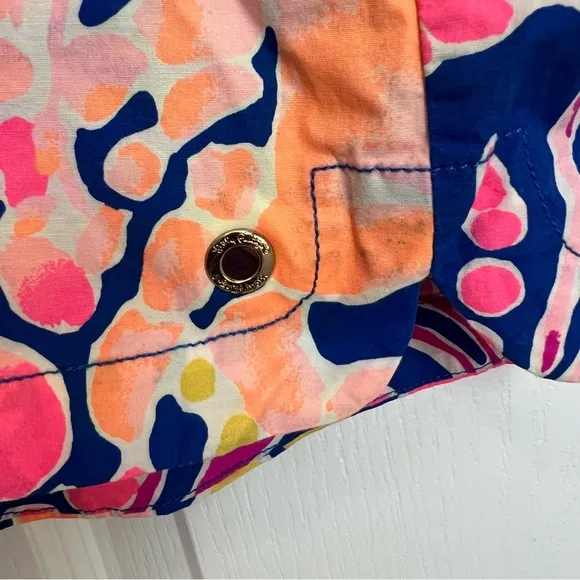 Lilly Pulitzer Ocean View Board Vibrant Floral Shorts in Catch Release