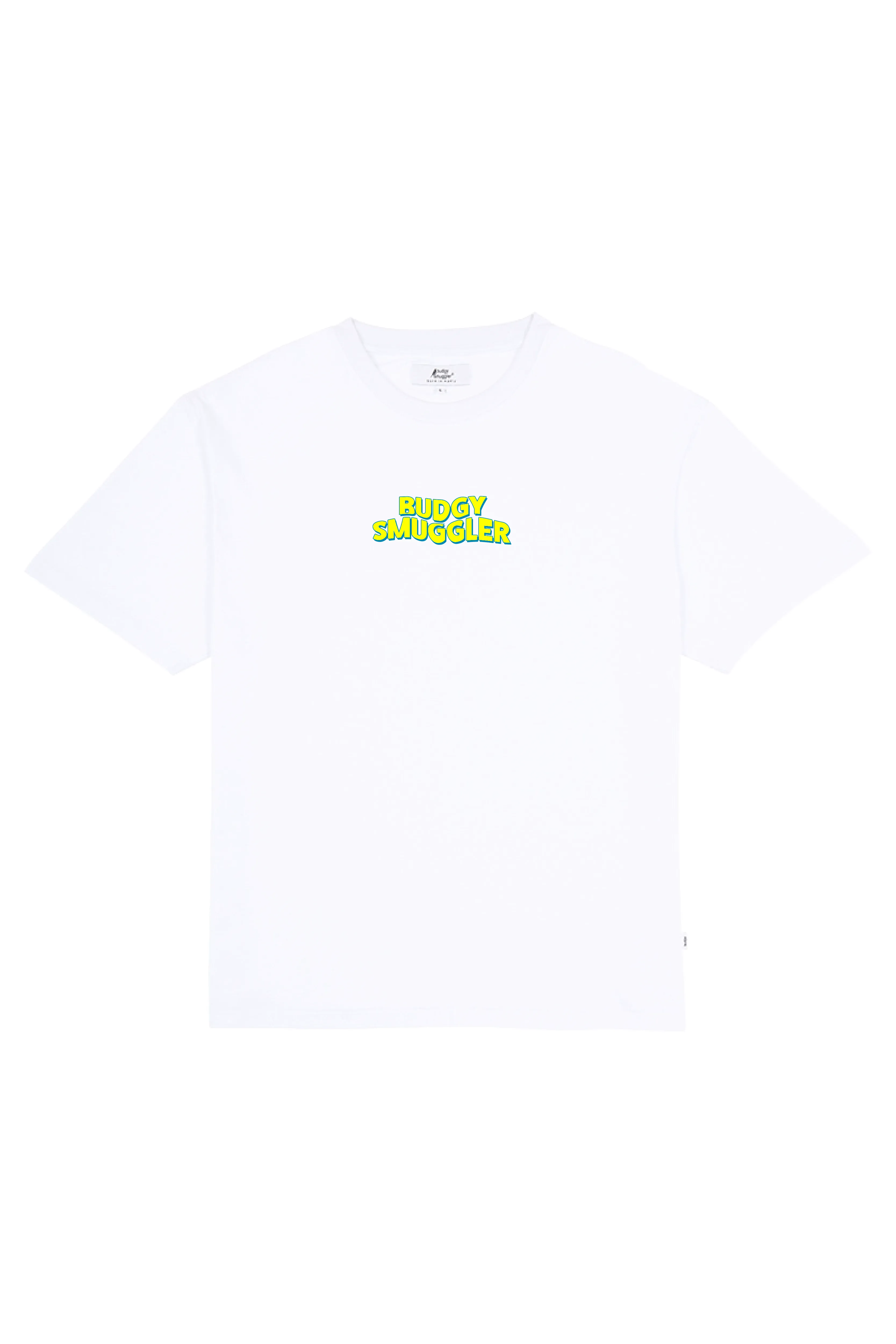 Lime Anti Board Short Club on White Tee