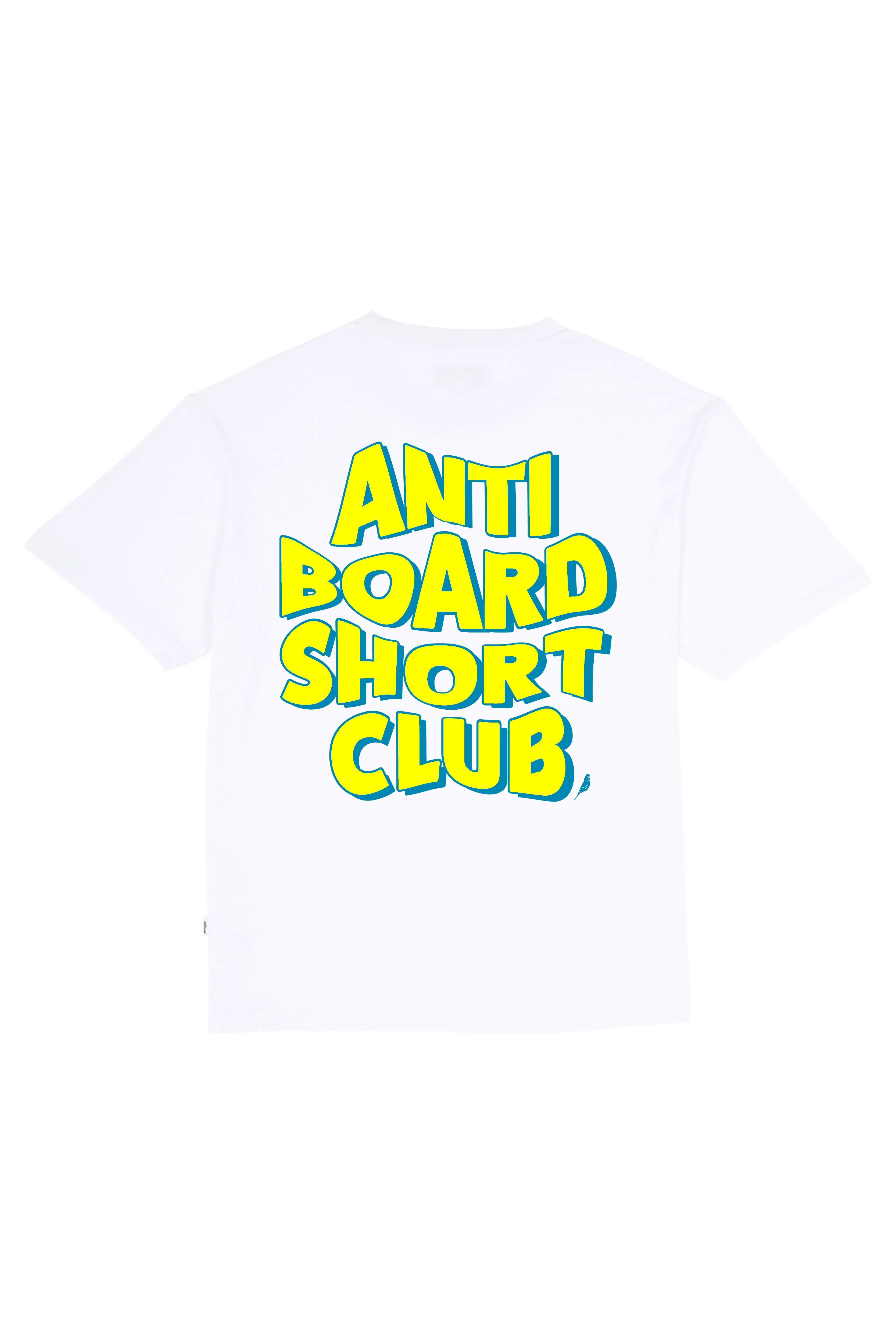 Lime Anti Board Short Club on White Tee