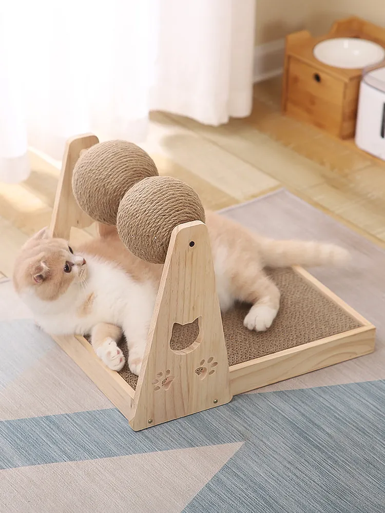 Lof Dual-Ball Cat Scratcher: Interactive Play and Scratch Station