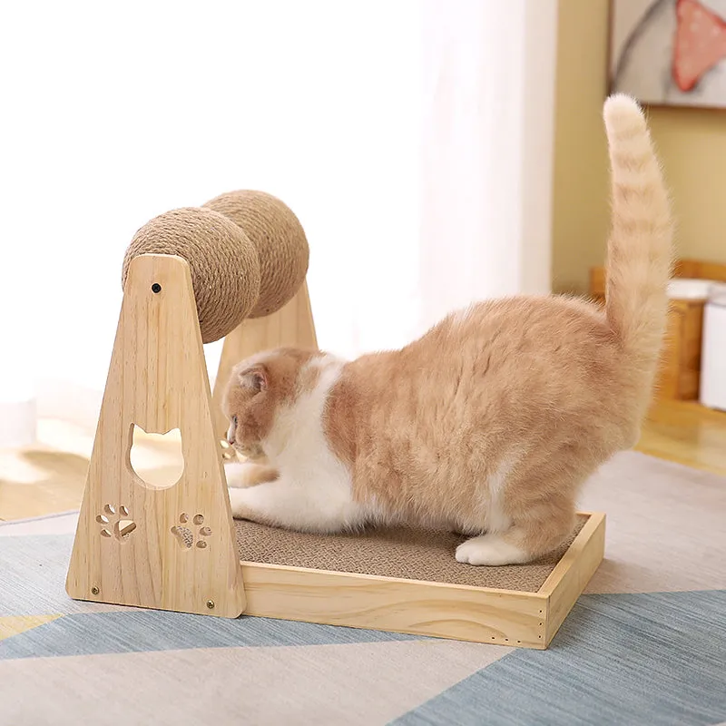 Lof Dual-Ball Cat Scratcher: Interactive Play and Scratch Station