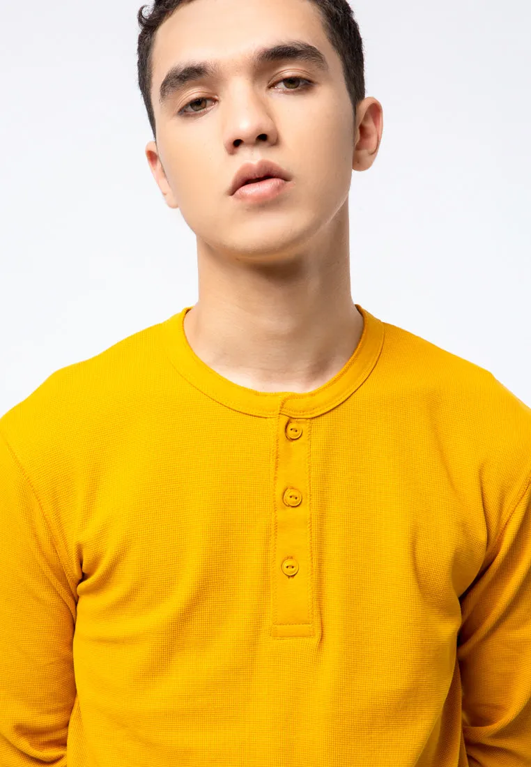 Long Sleeve Henley T-shirt