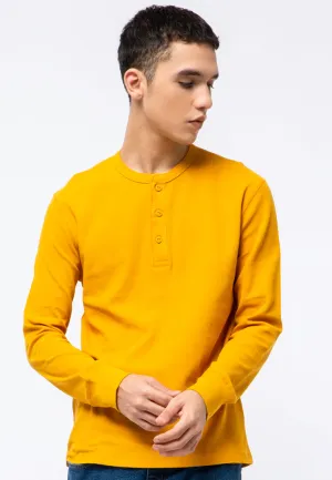Long Sleeve Henley T-shirt