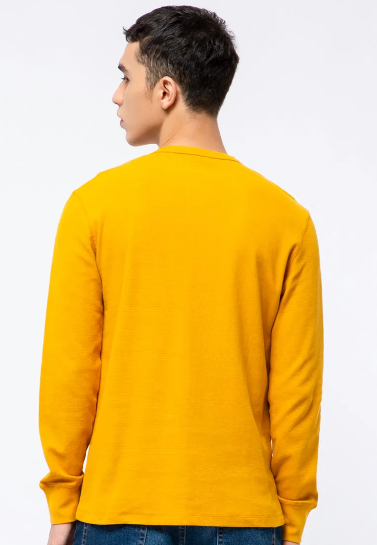 Long Sleeve Henley T-shirt