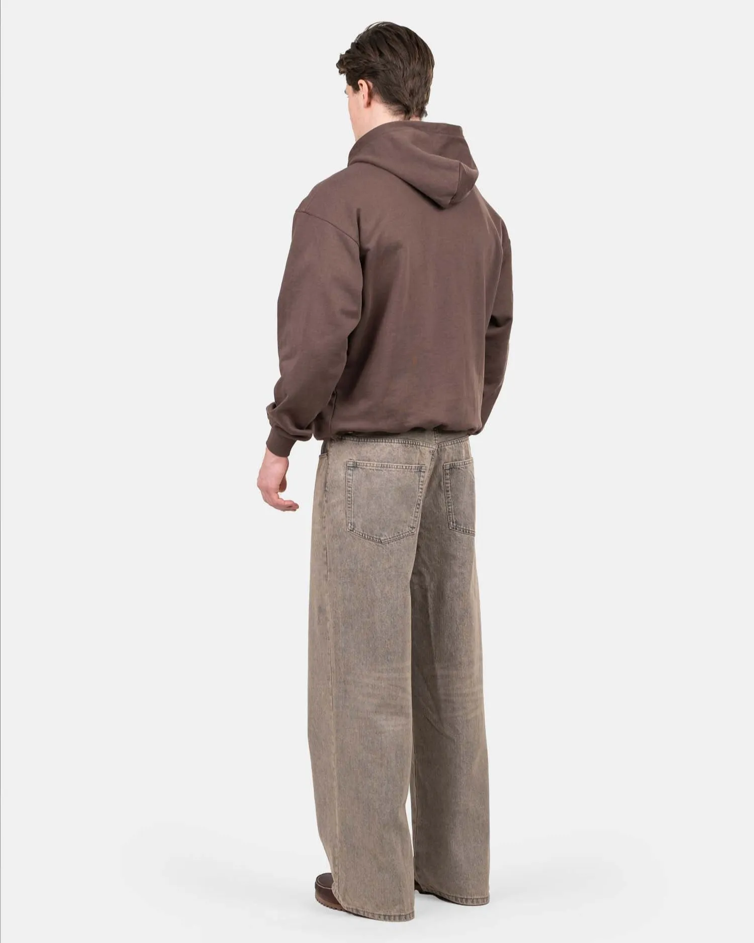 Loose Fit Denim Jeans Rose Vintage Wash