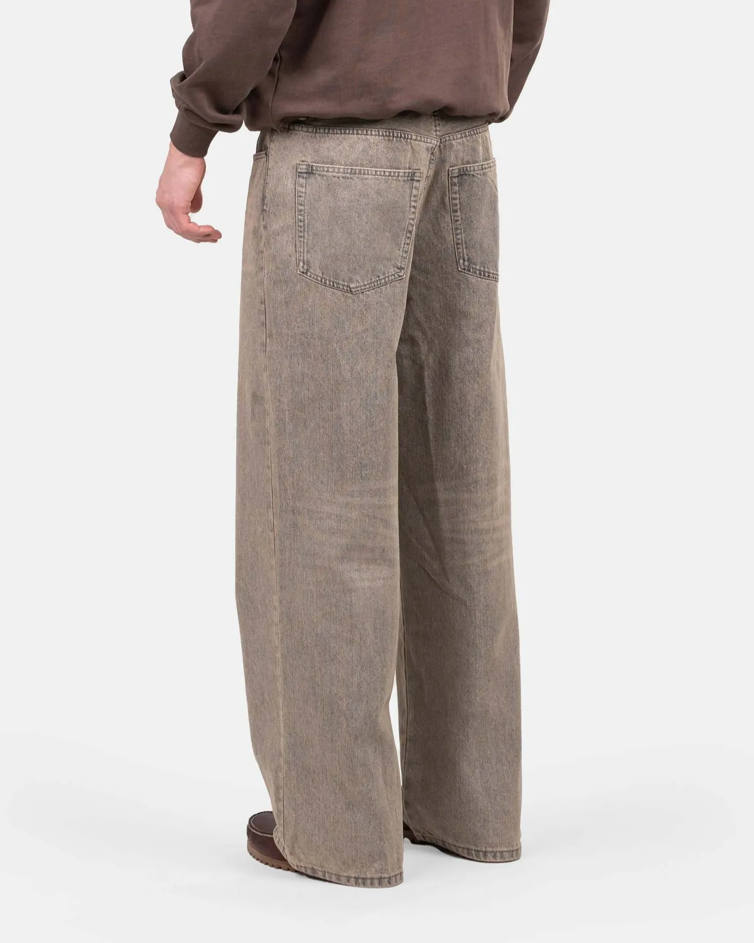 Loose Fit Denim Jeans Rose Vintage Wash