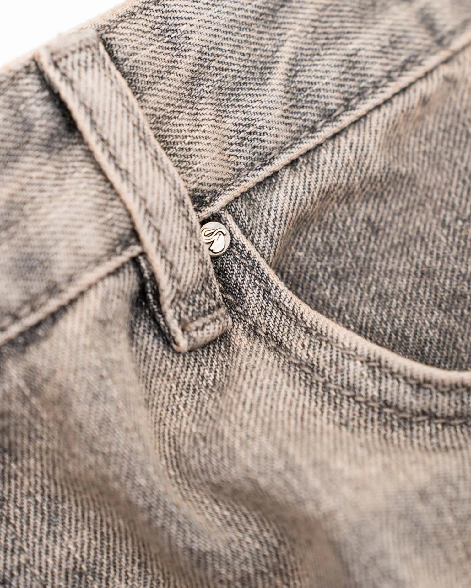 Loose Fit Denim Jeans Rose Vintage Wash