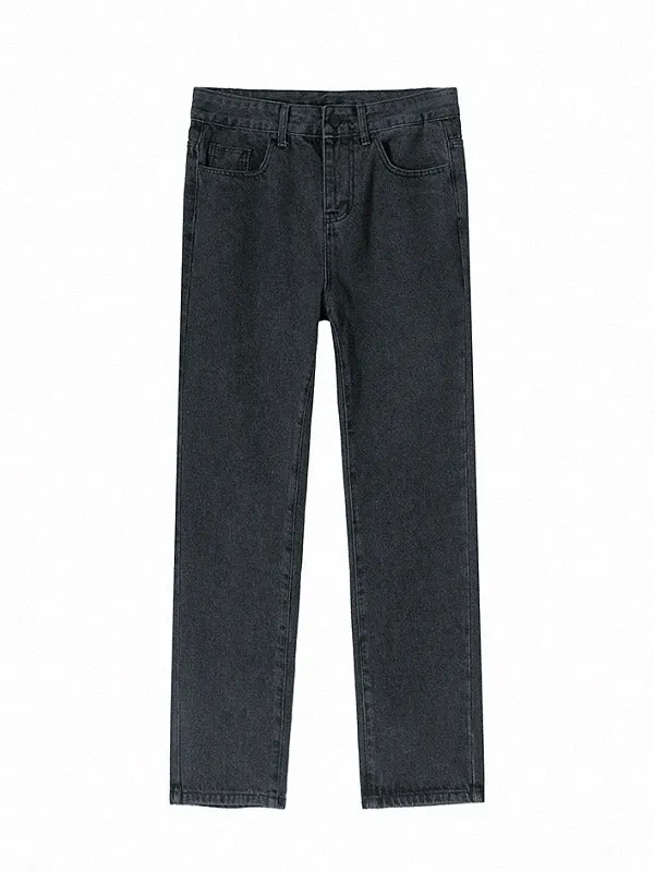 loose fit straight jeans