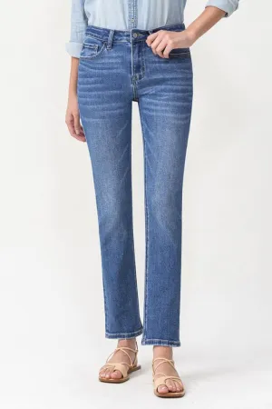 LOVERVET Maggie Midrise Slim Ankle Straight Jeans