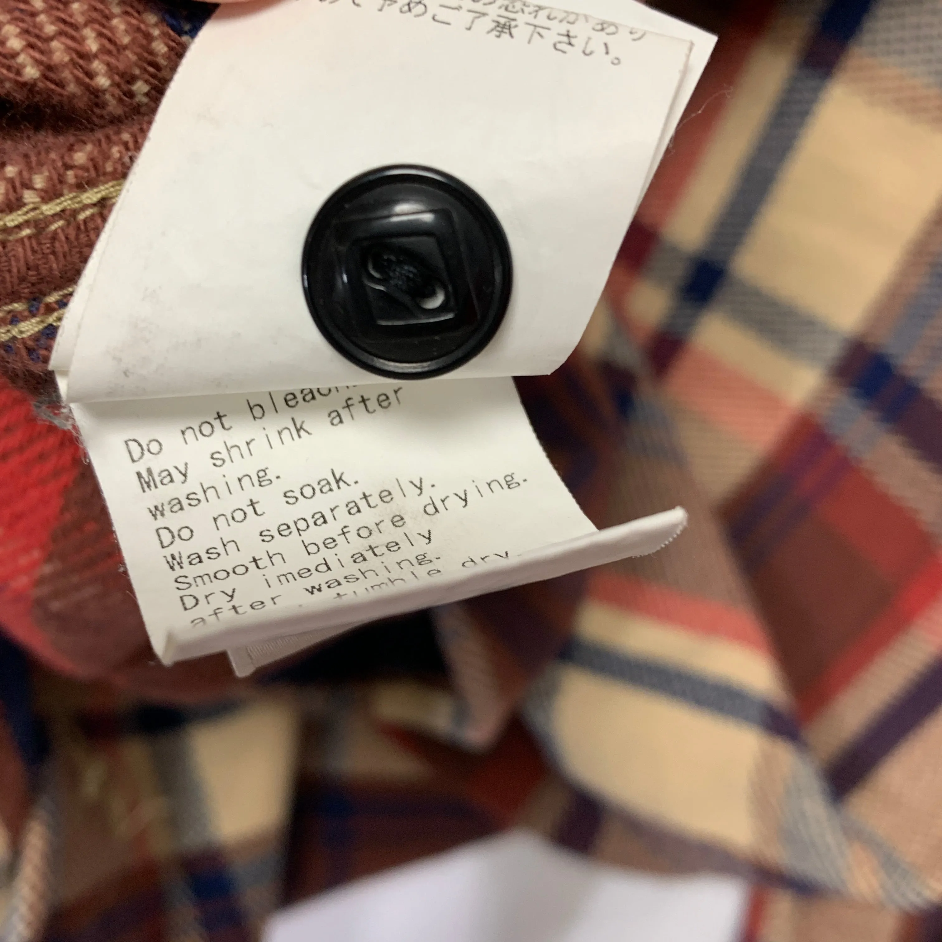 [M] A Bathing Ape Bape Plaid Full Button Hooded Hoodie Flannel Shirt