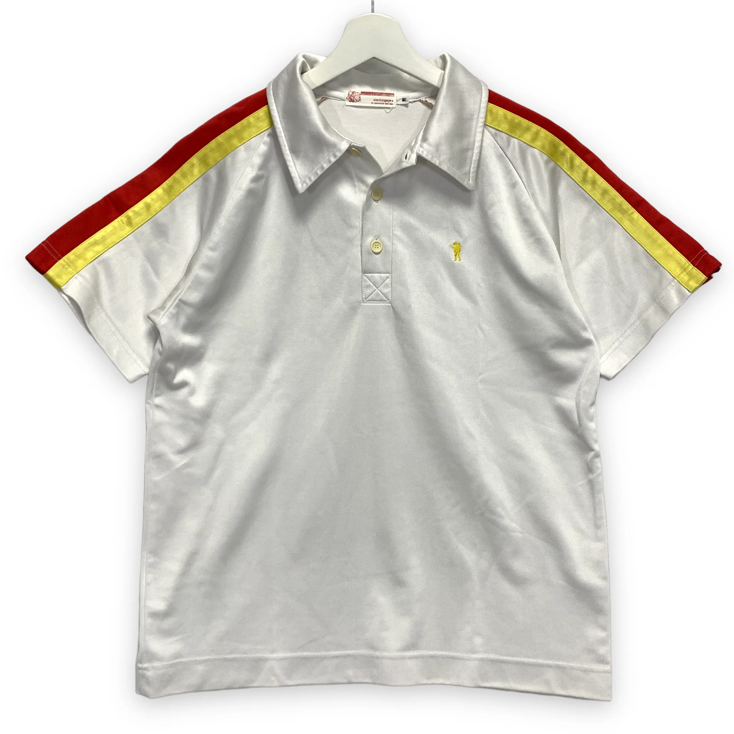 [M] A Bathing Ape Bape Vintage Foot Soldier Polyester Polo Shirt