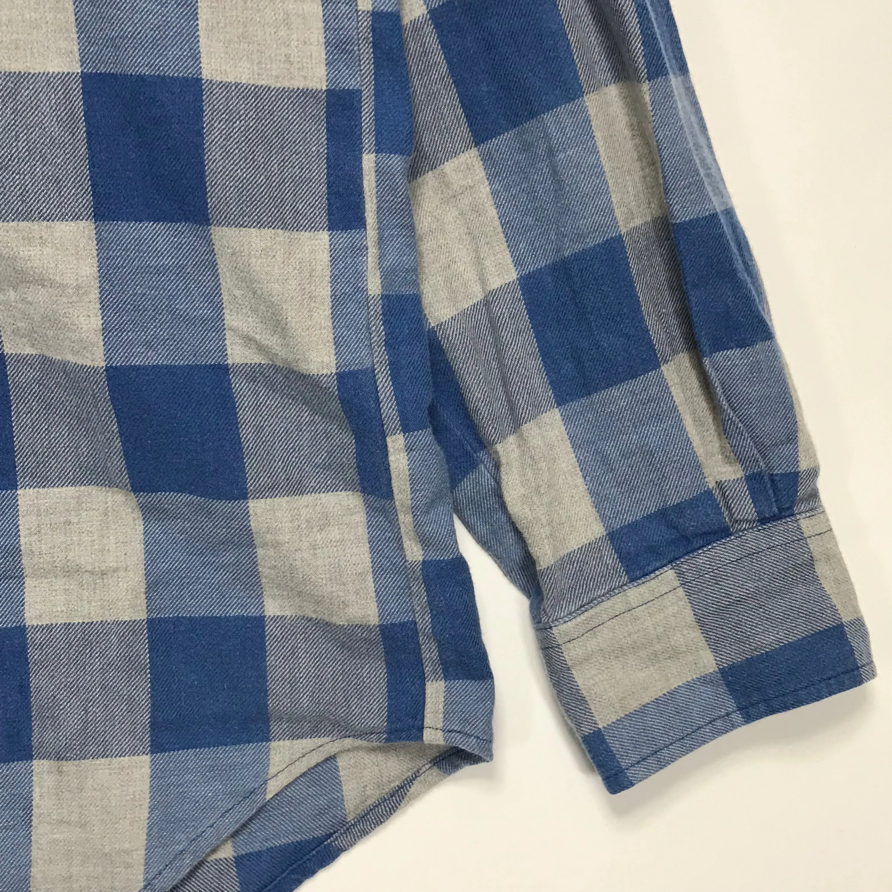 [M] Futura Laboratories Flannel Buffalo Check Shirt Blue
