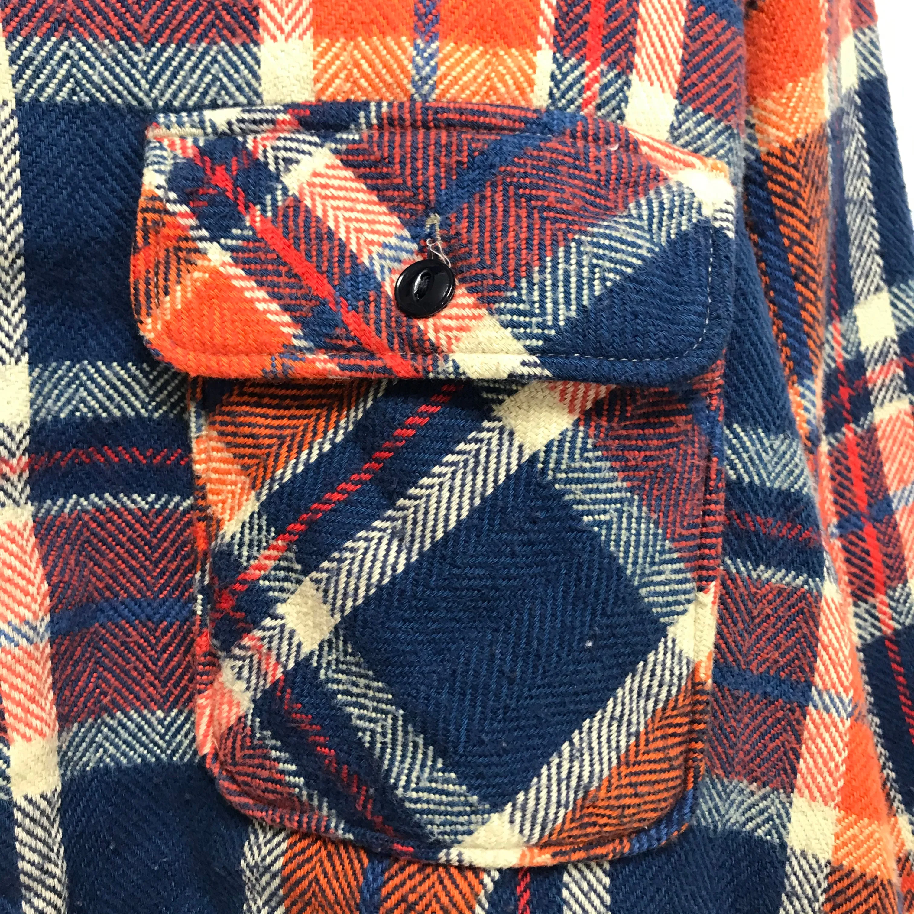 [M] Kapital Flannel L/S Shirt Blue/Orange