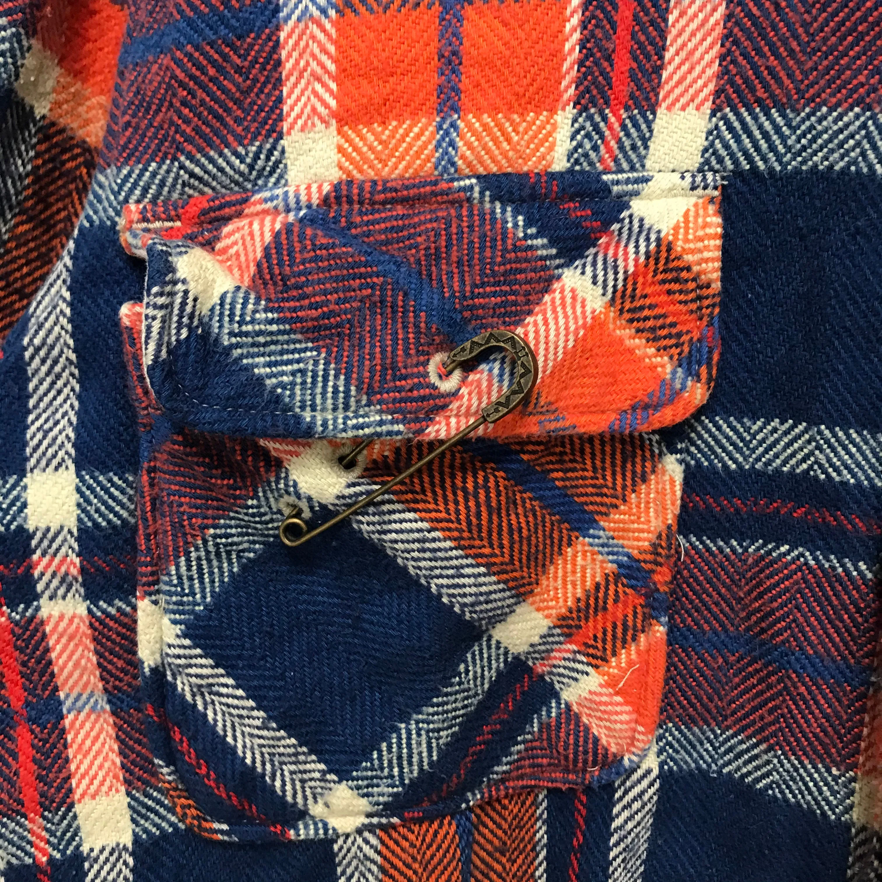 [M] Kapital Flannel L/S Shirt Blue/Orange