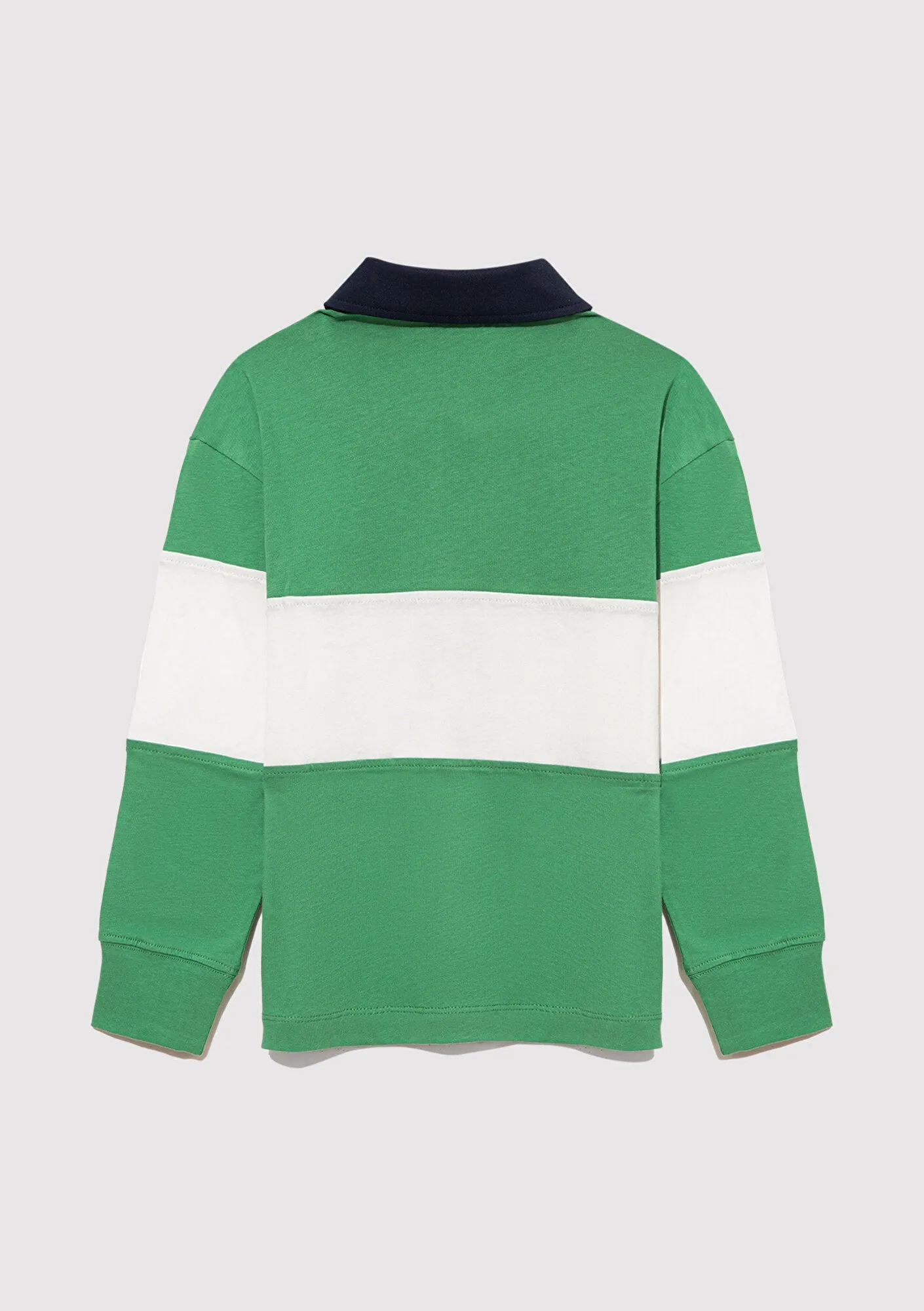 M Printed Green Polo T-Shirt