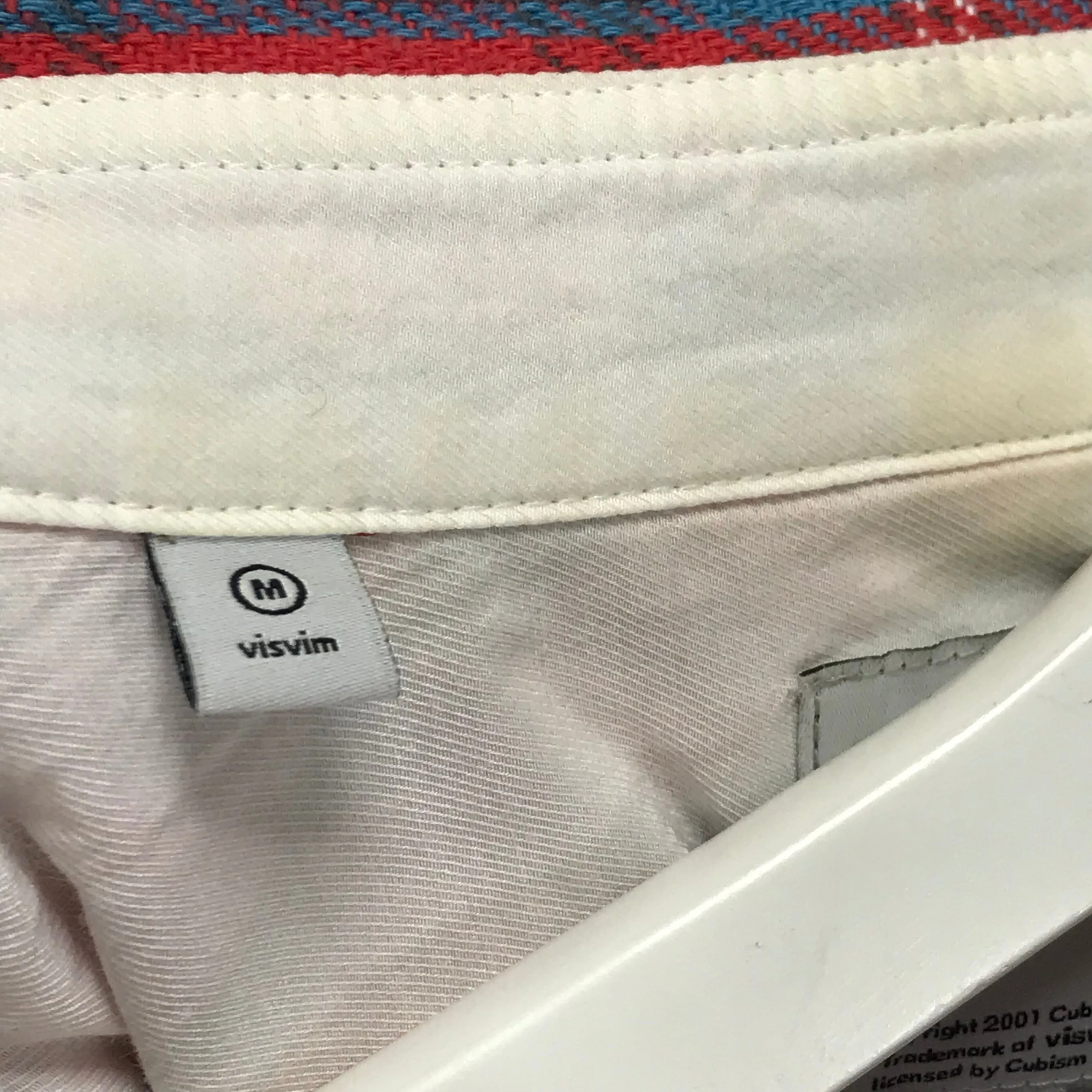 [M] Visvim 10AW Black Elk Flannel Check Shirt Red