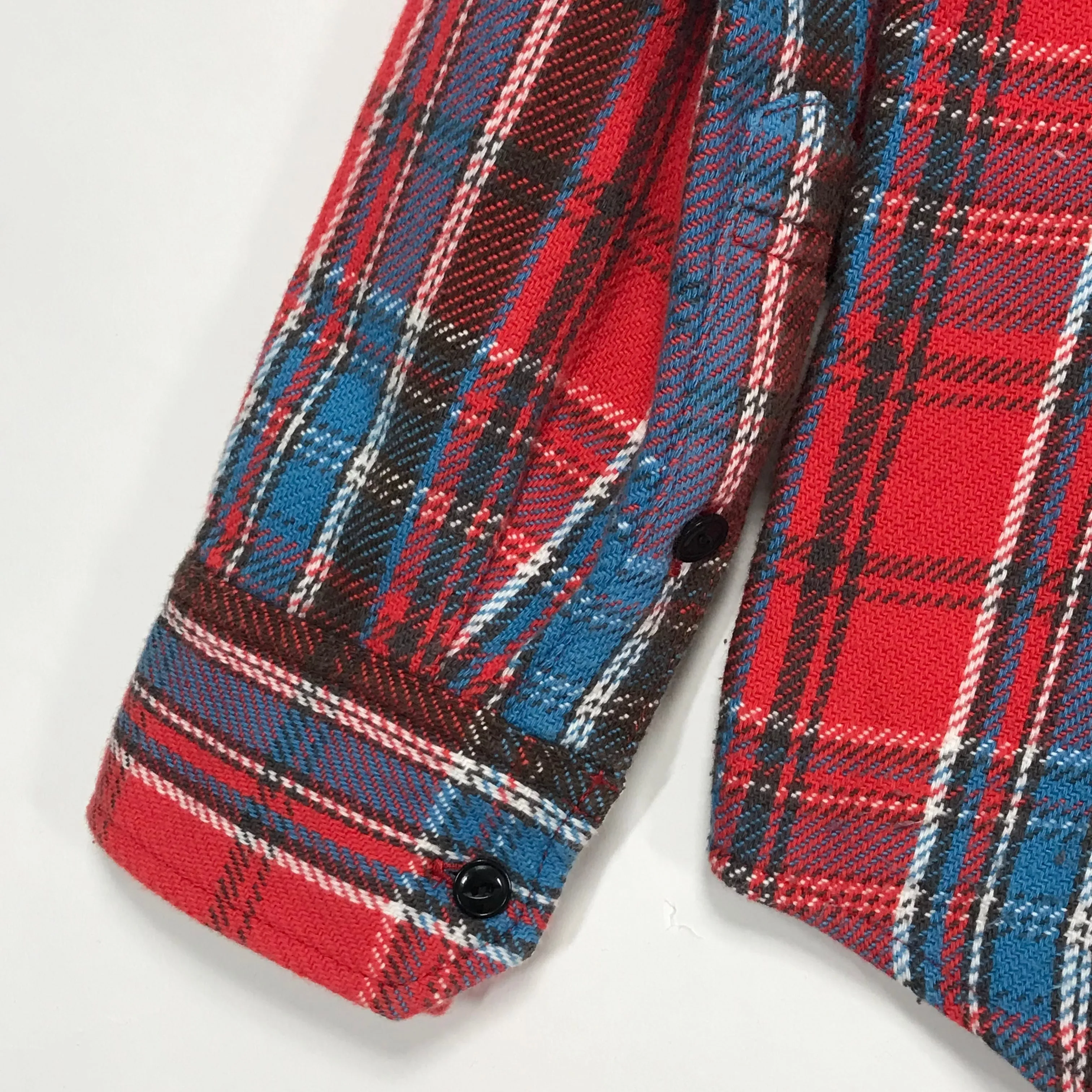 [M] Visvim 10AW Black Elk Flannel Check Shirt Red