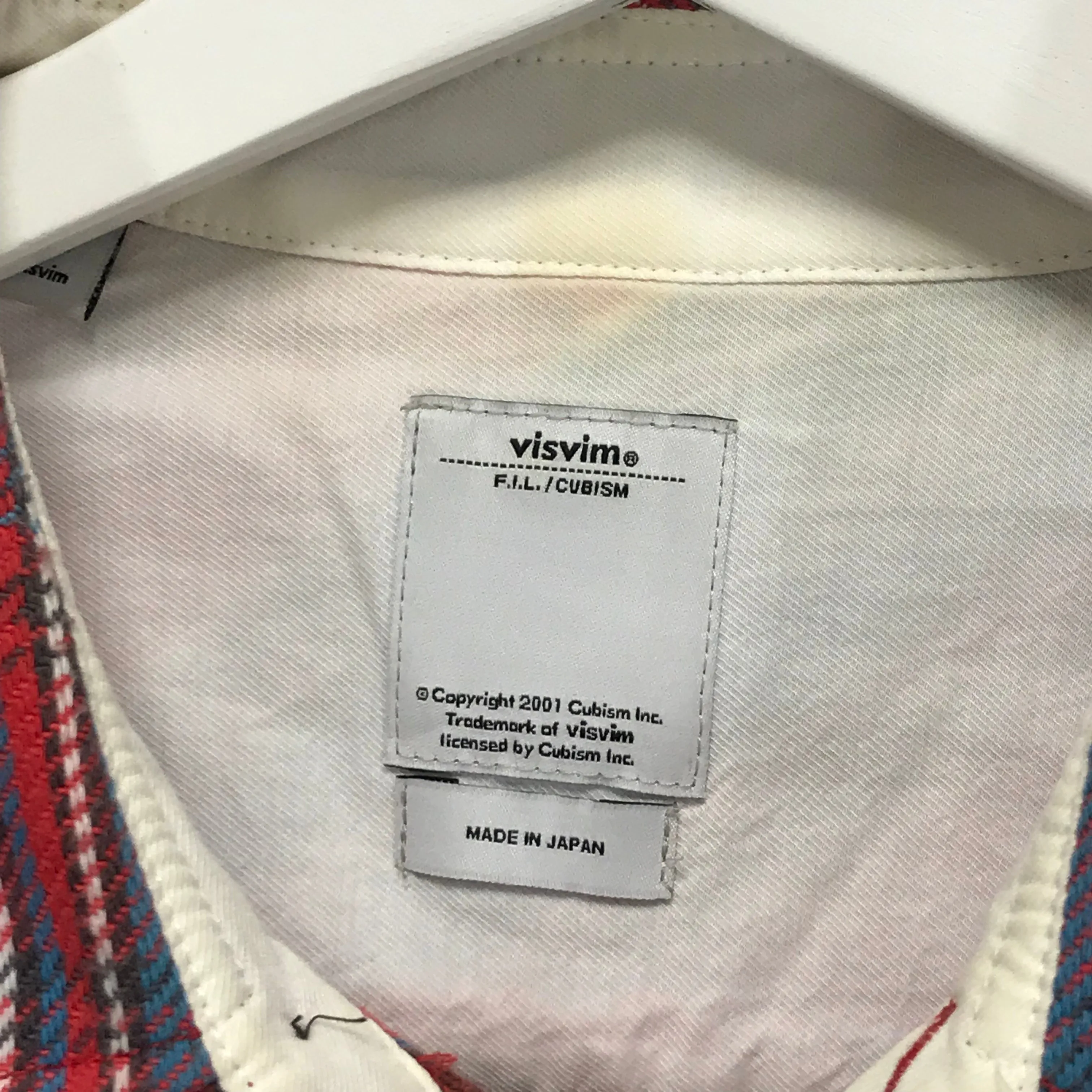 [M] Visvim 10AW Black Elk Flannel Check Shirt Red