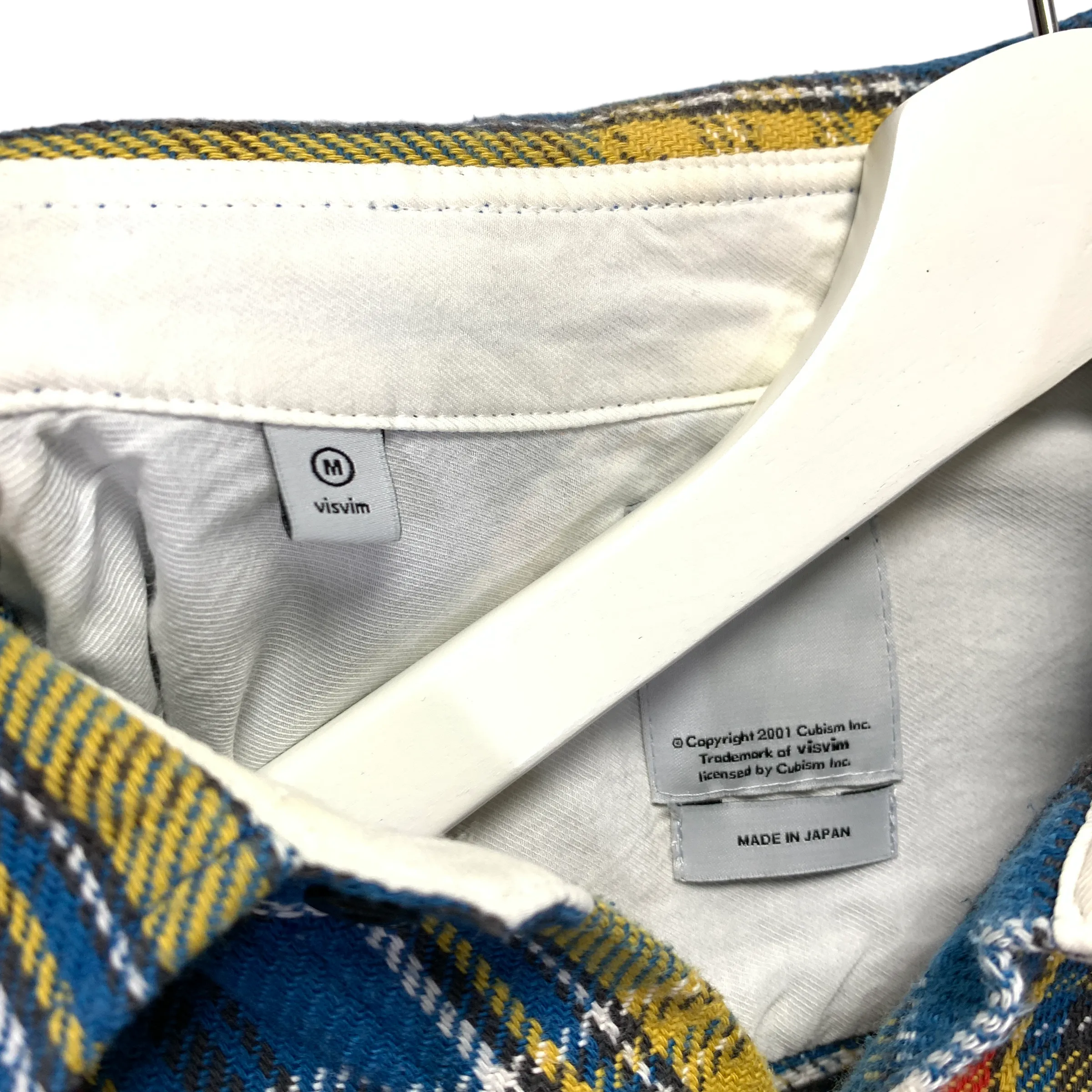 [M] Visvim Black Elk Flannel Check L/S Shirt Blue