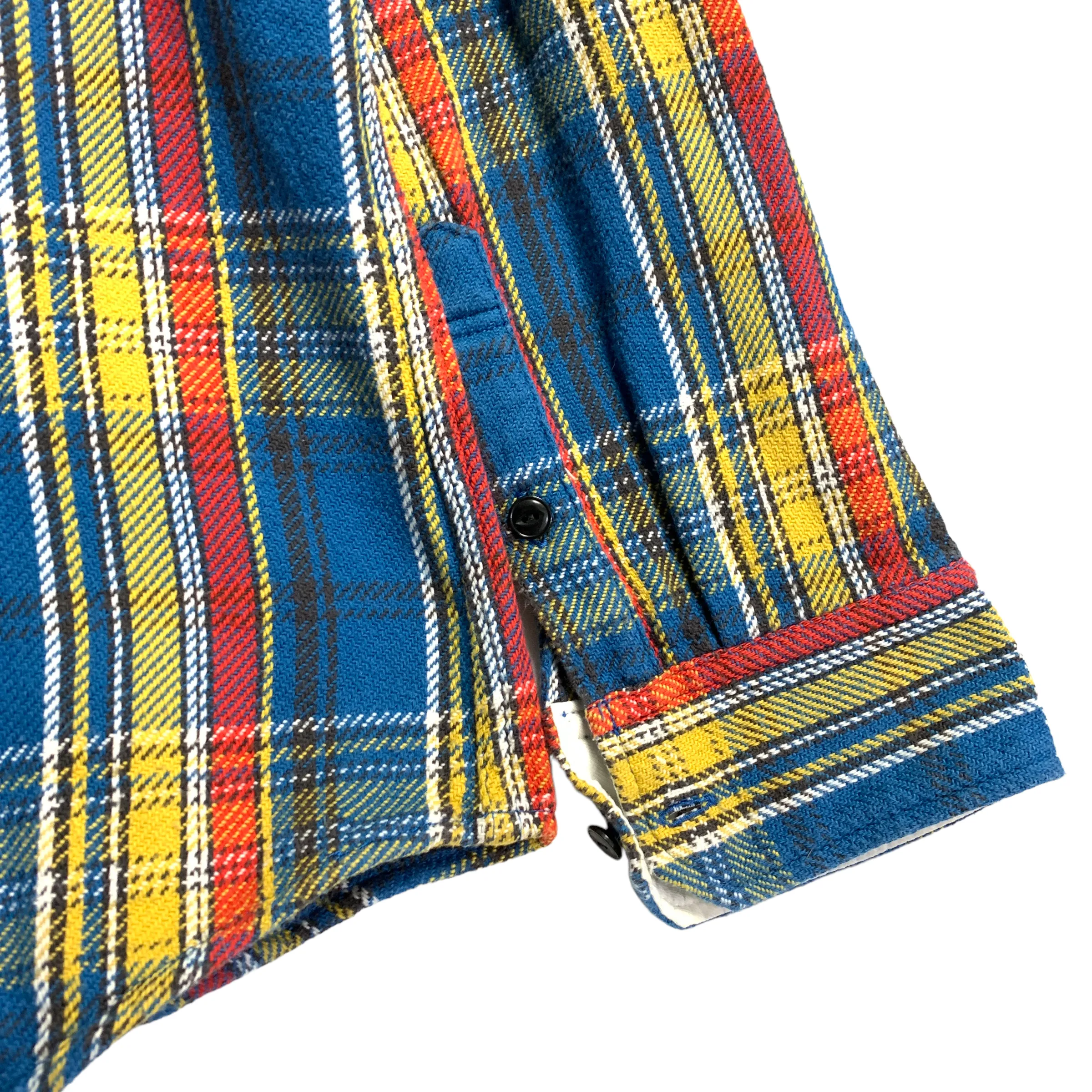 [M] Visvim Black Elk Flannel Check L/S Shirt Blue