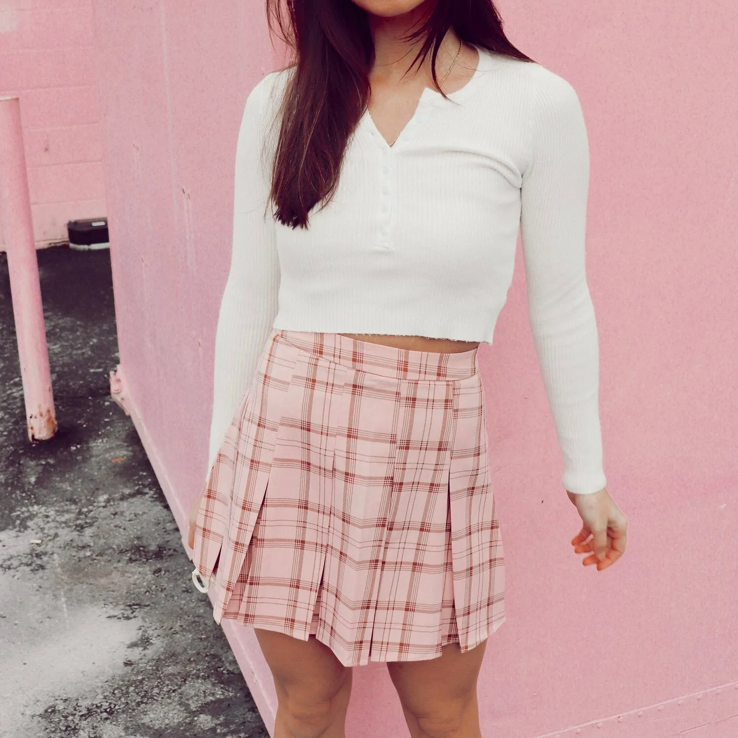 Madelyn Pink Skater Skirt