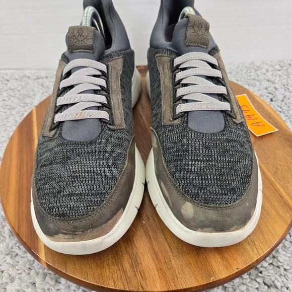 Martin Dingman Extra Light Fly Knit Mesh Jogger Grey Casual Sneakers Mens 9.5 M