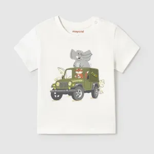 Mayoral Infant Boys T-Shirt 1053 Cream