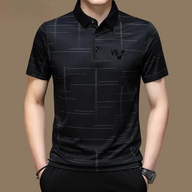 Men's Business Polo Short Sleeve Shirt