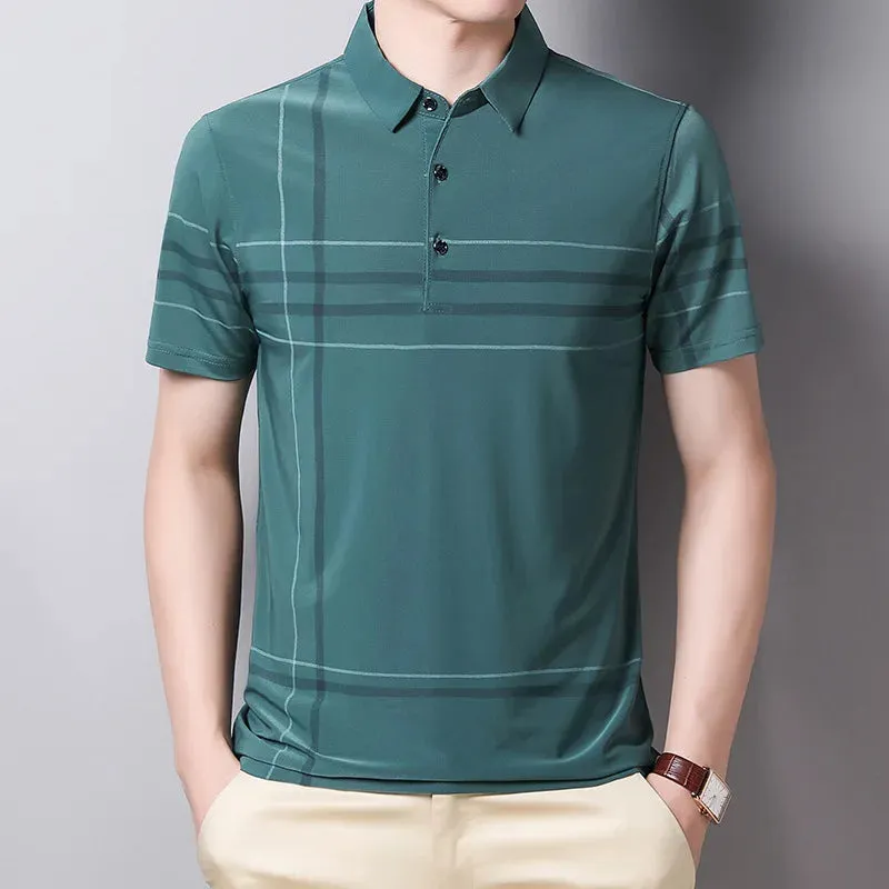 Men's Business Polo Short Sleeve Shirt